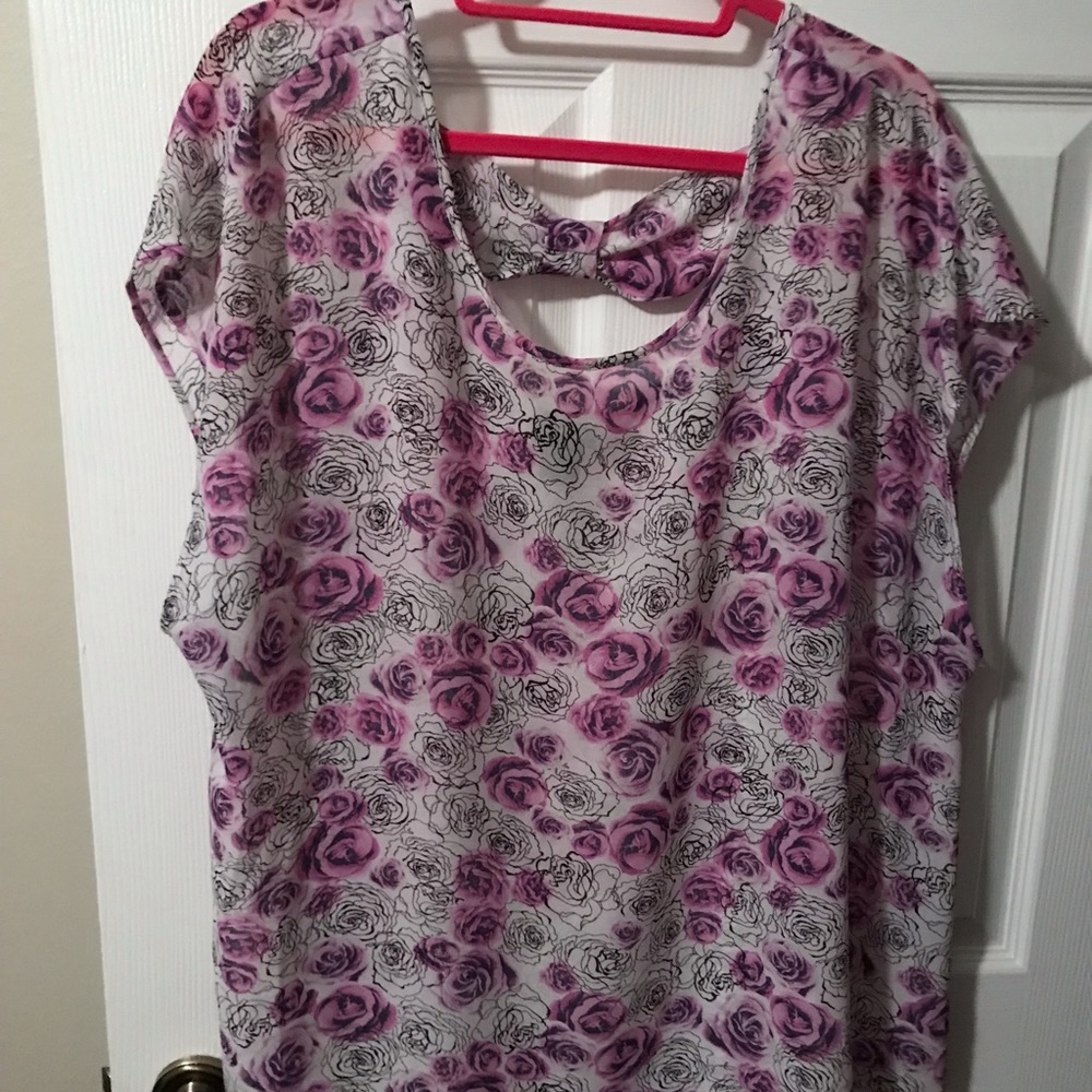 Torrid Size 1 Purple Floral Top